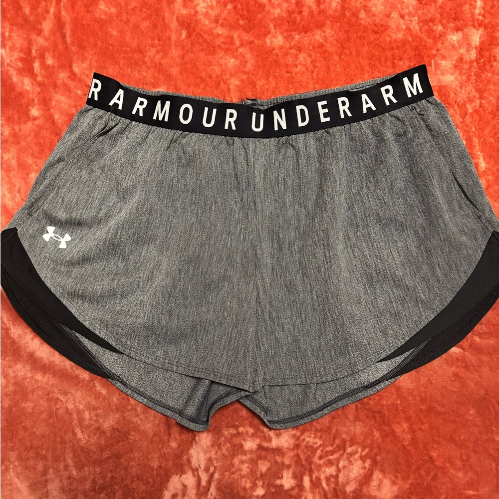 Under Armour Women's Athletic Gray and Black Shorts